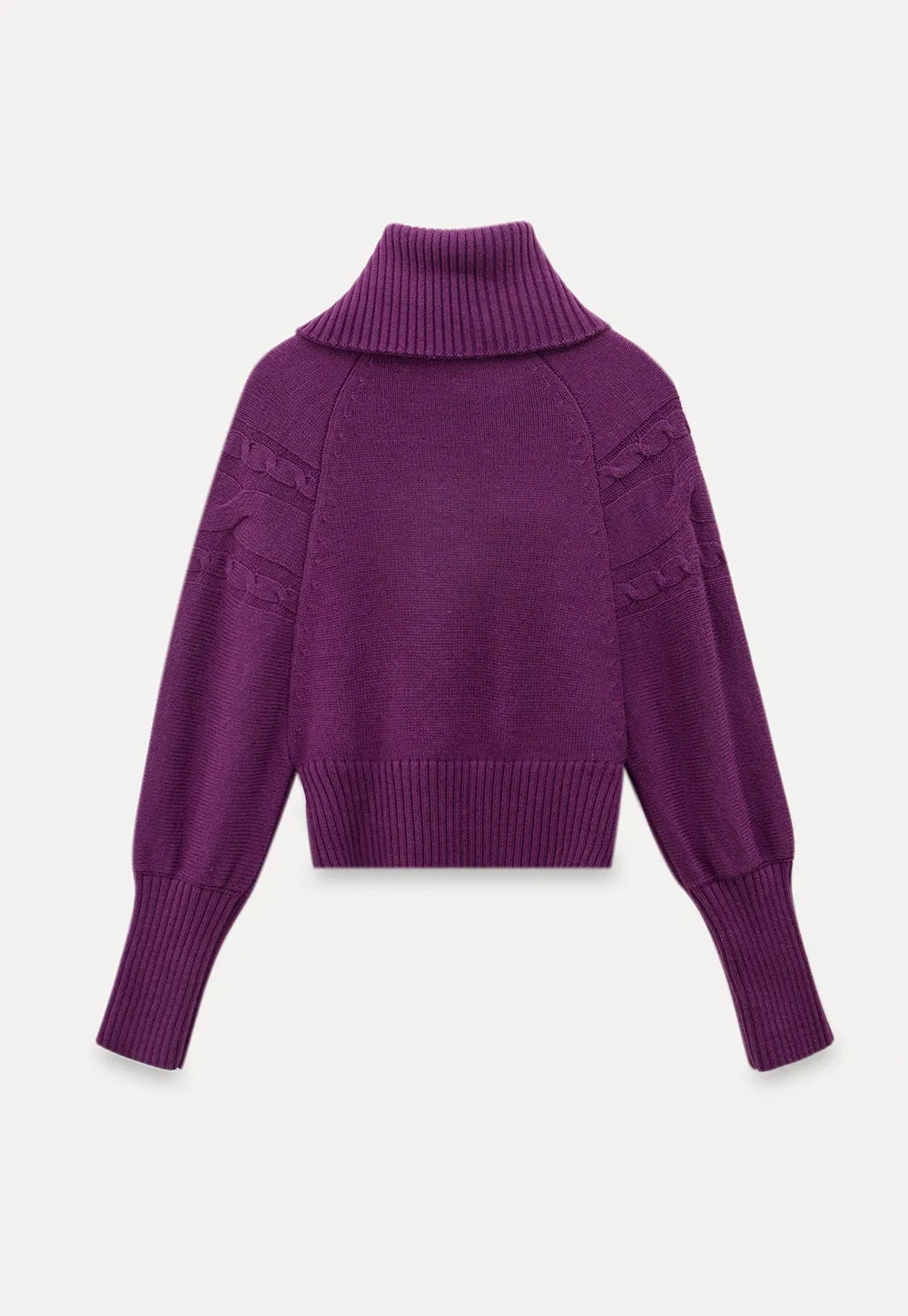 Women Ribbed Turtleneck Sweater