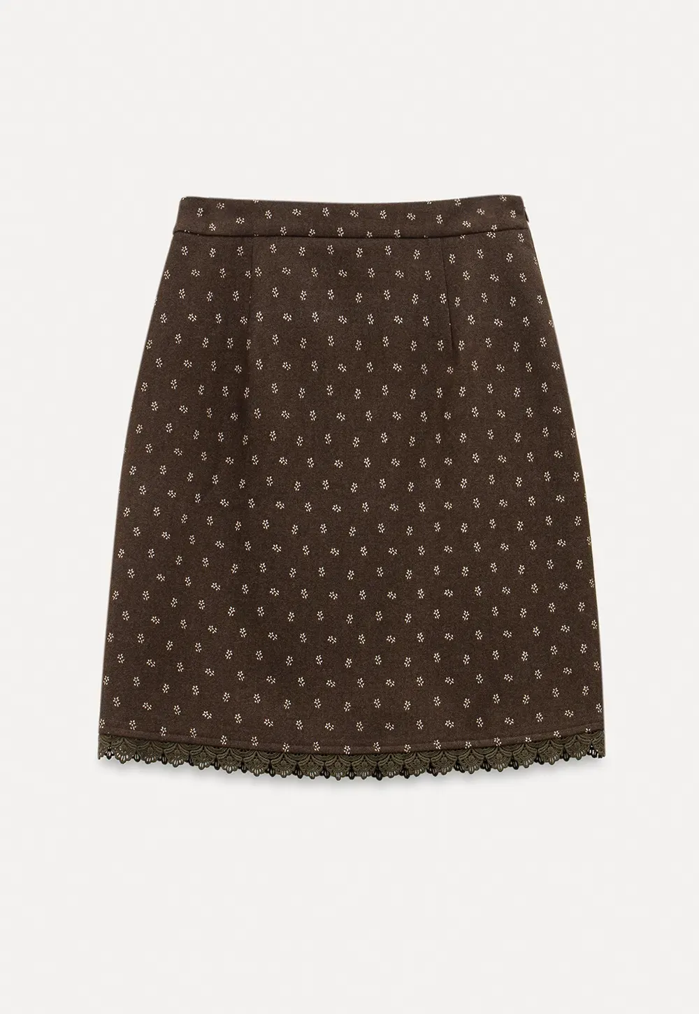 Floral Jacquard Mini Skirt