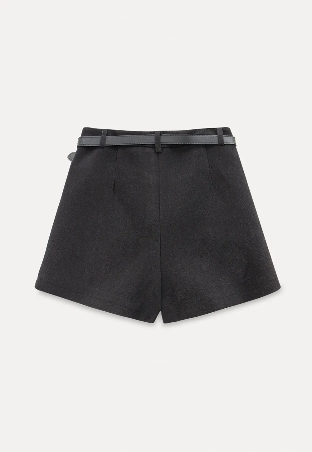 Womens High Waist Shorts with Belt