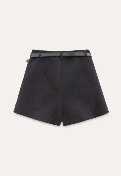 Womens High Waist Shorts with Belt