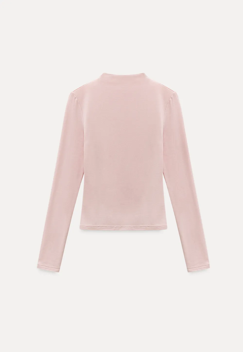 Basic Mock Neck Long Sleeve Top