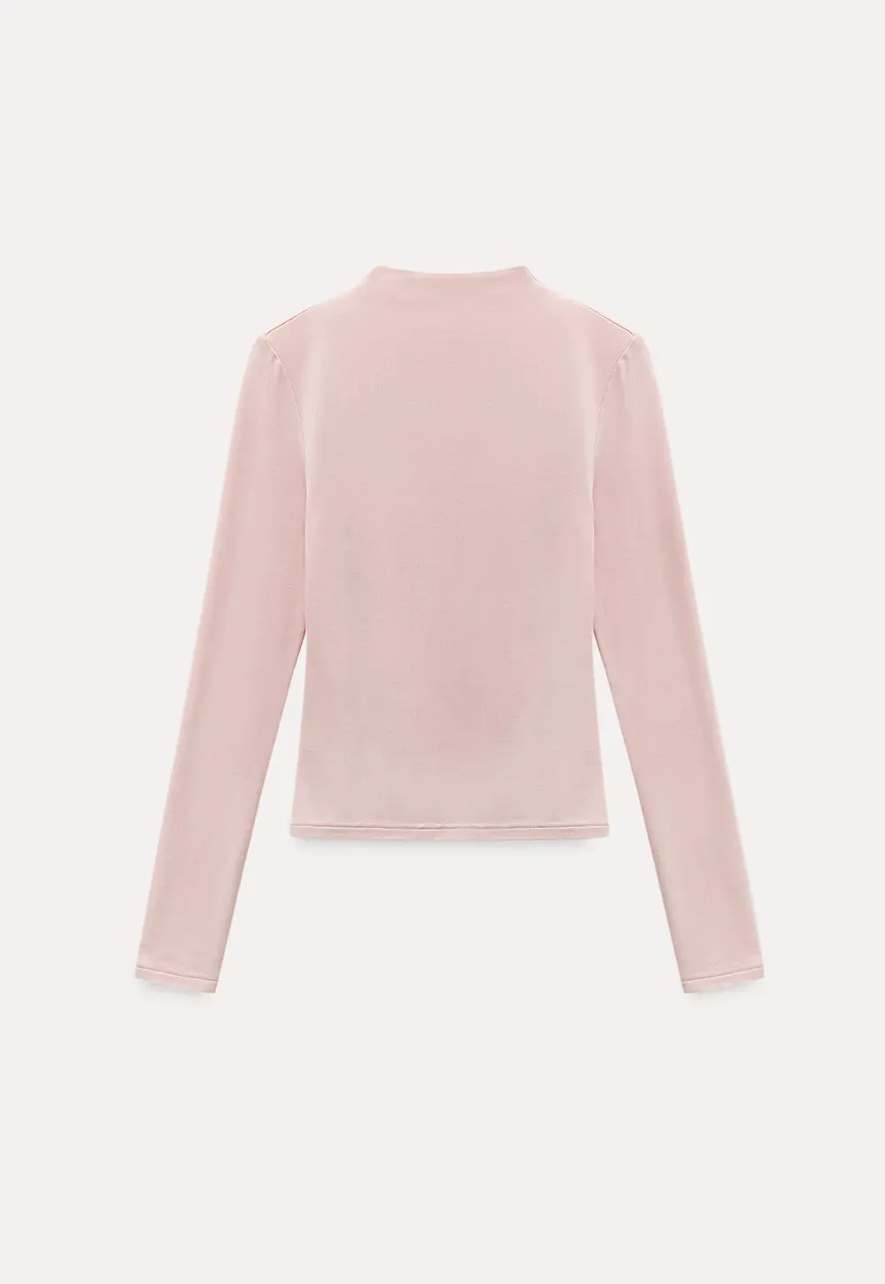 Basic Mock Neck Long Sleeve Top