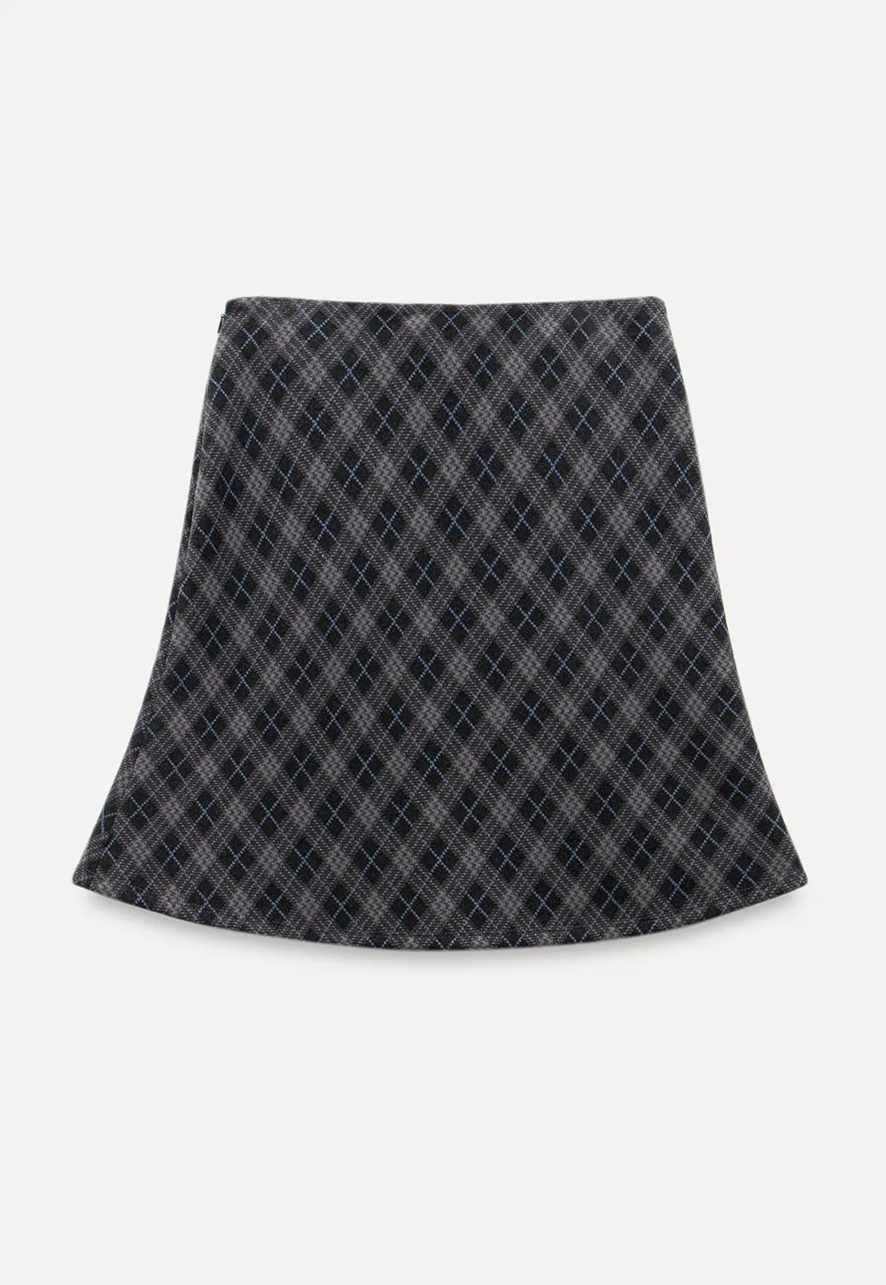 Plaid A-Line Mini Skirt