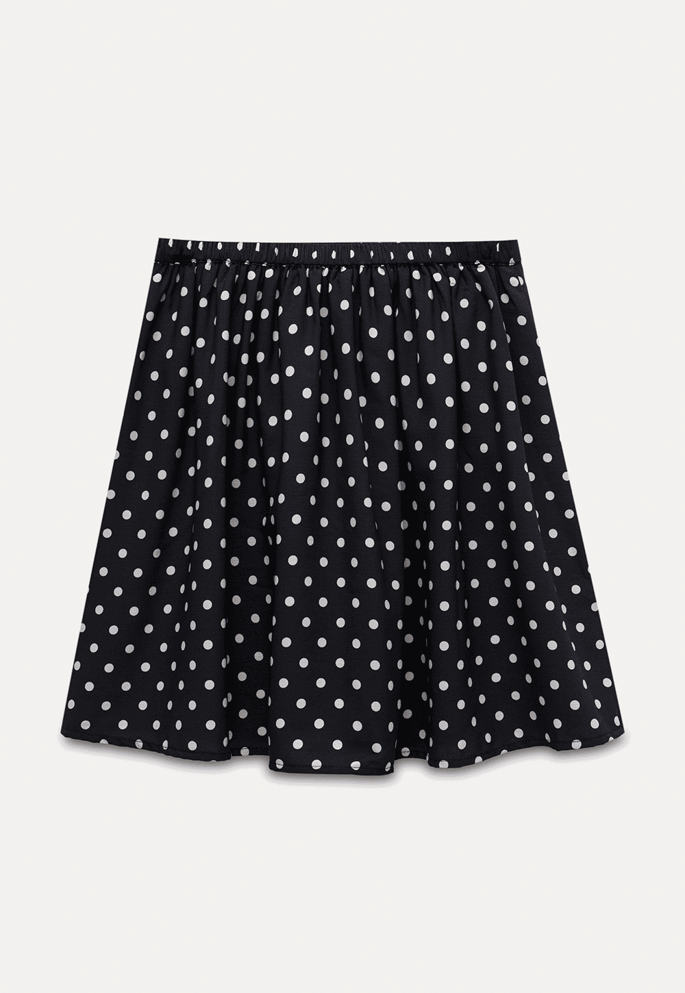 Polka Dot Pleated Mini Skirt