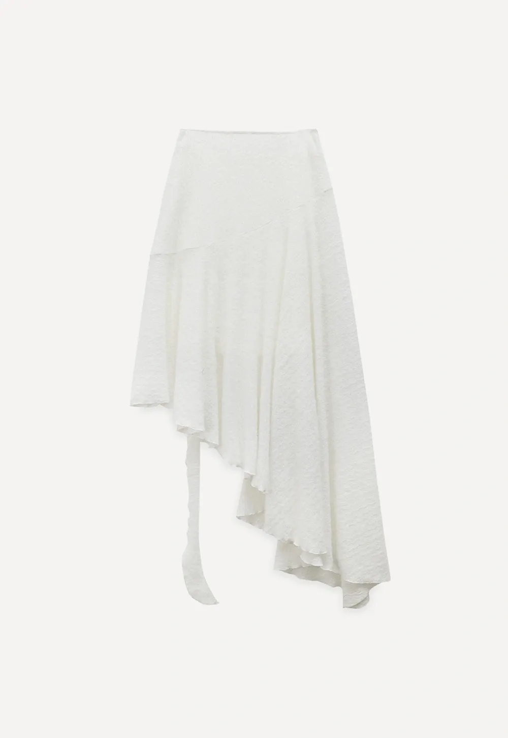 Elegant White Flared Skirt