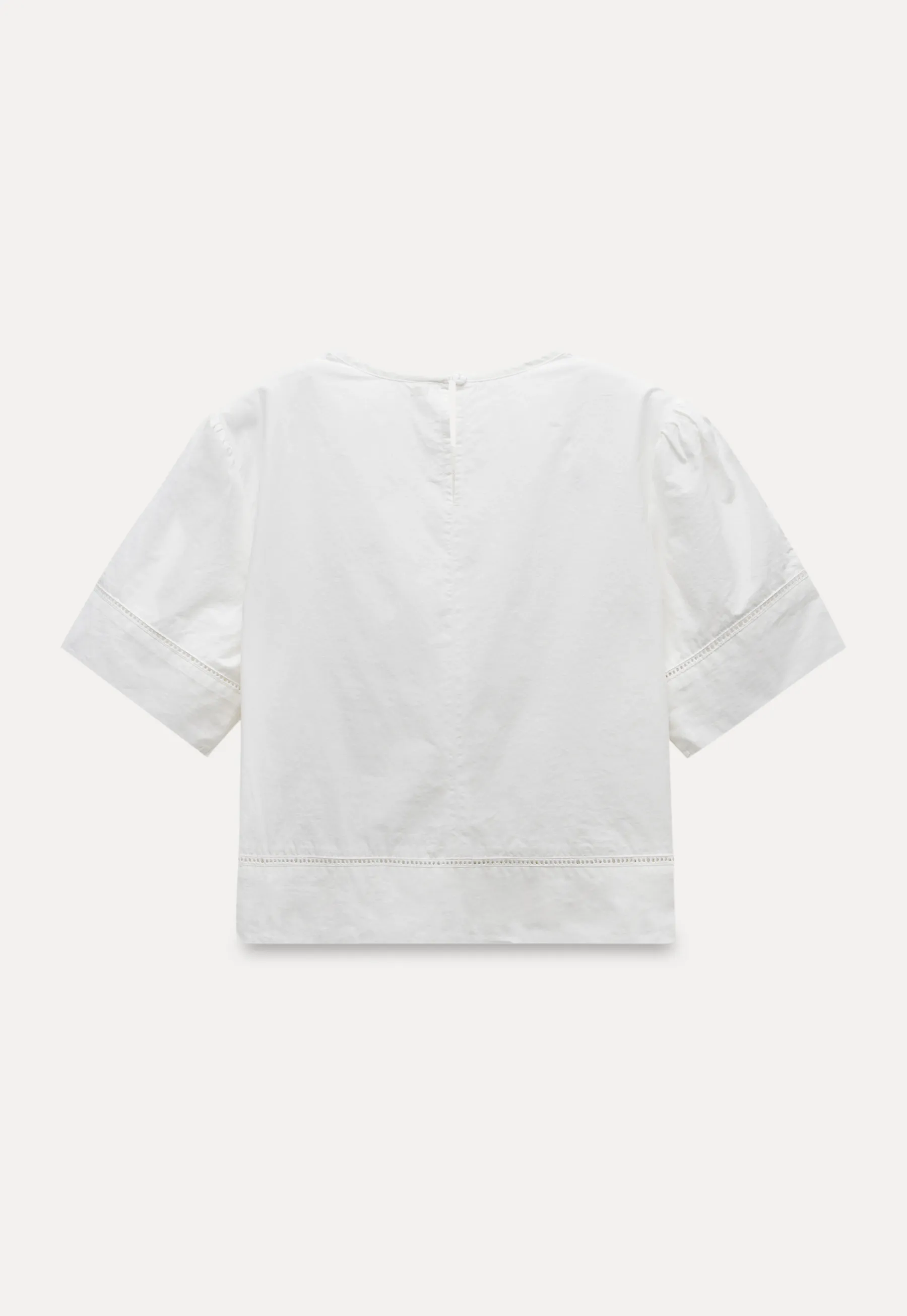 Women’s Lace Patchwork Half Sleeve Blouse