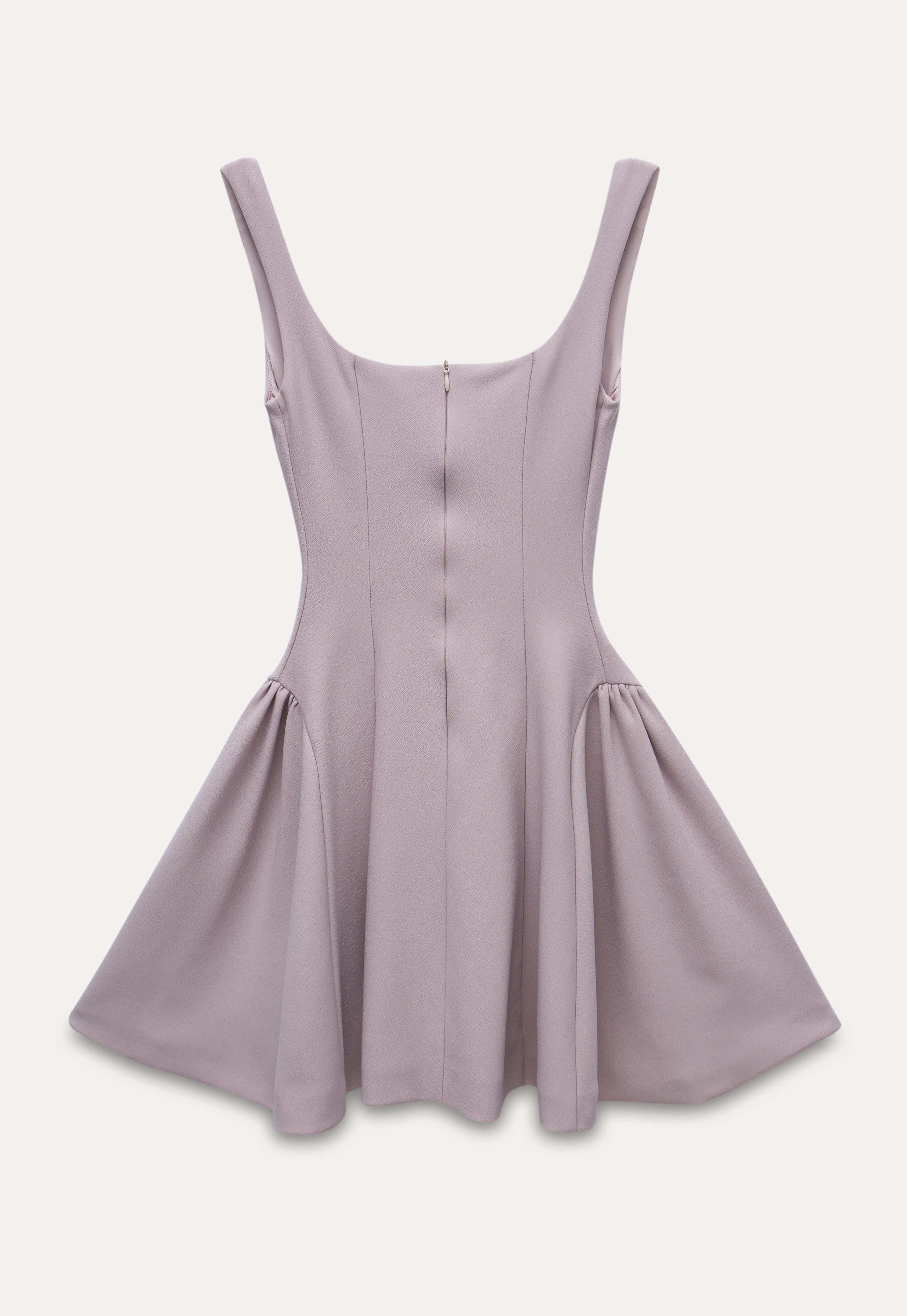 Elegant Square Neck Fit & Flare Mini Dress