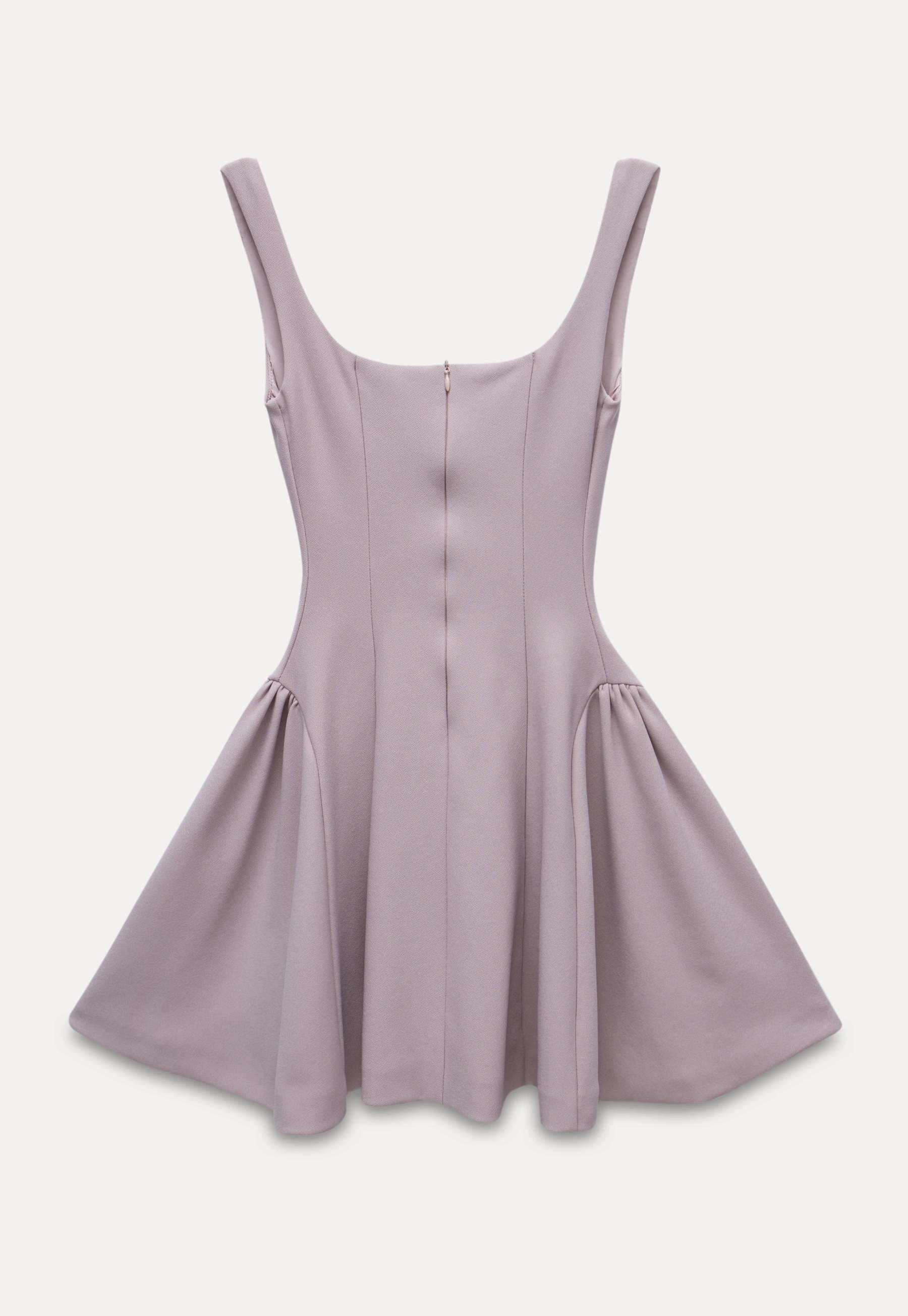 Elegant Square Neck Fit & Flare Mini Dress