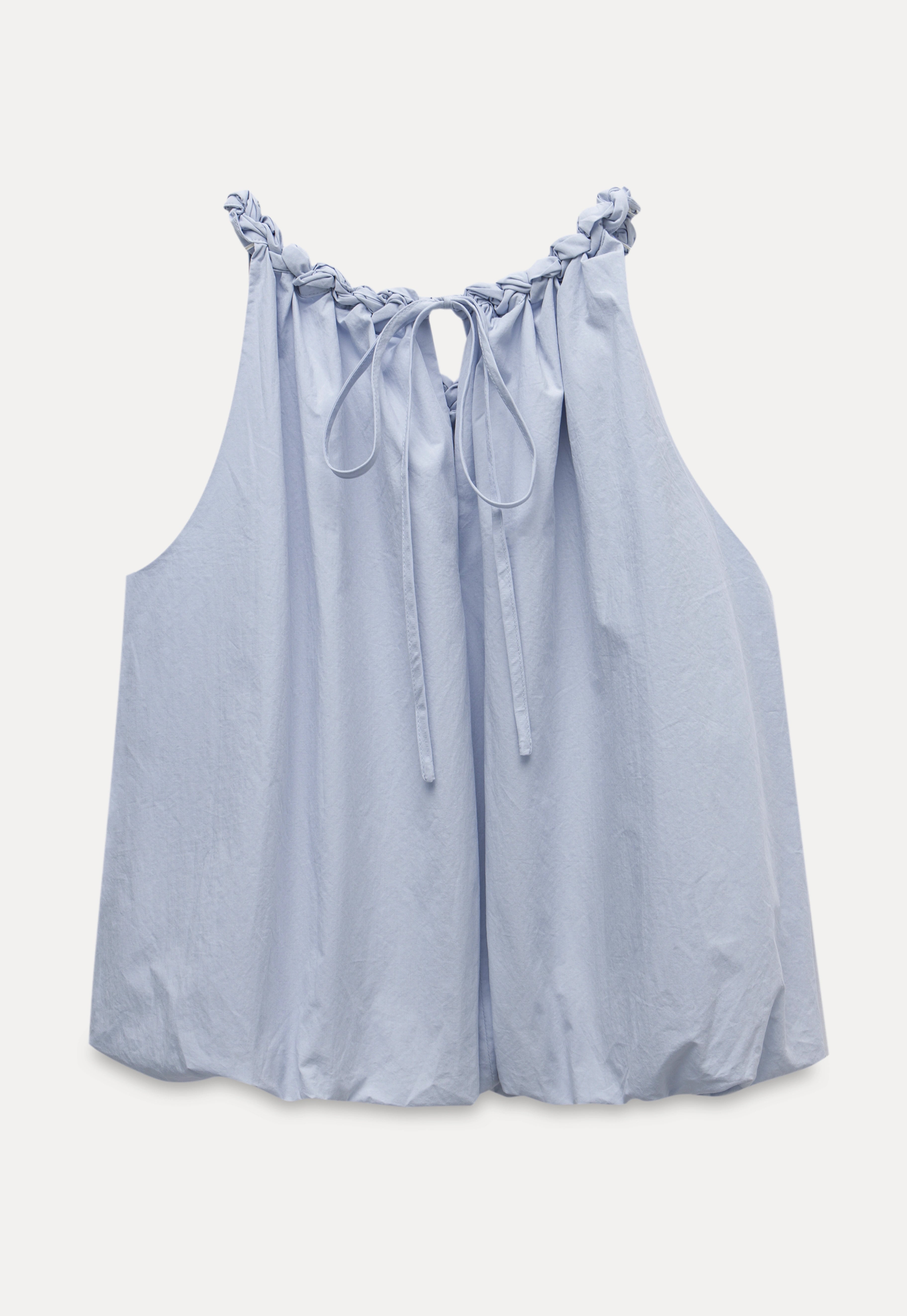 Braided Strap Bubble Top