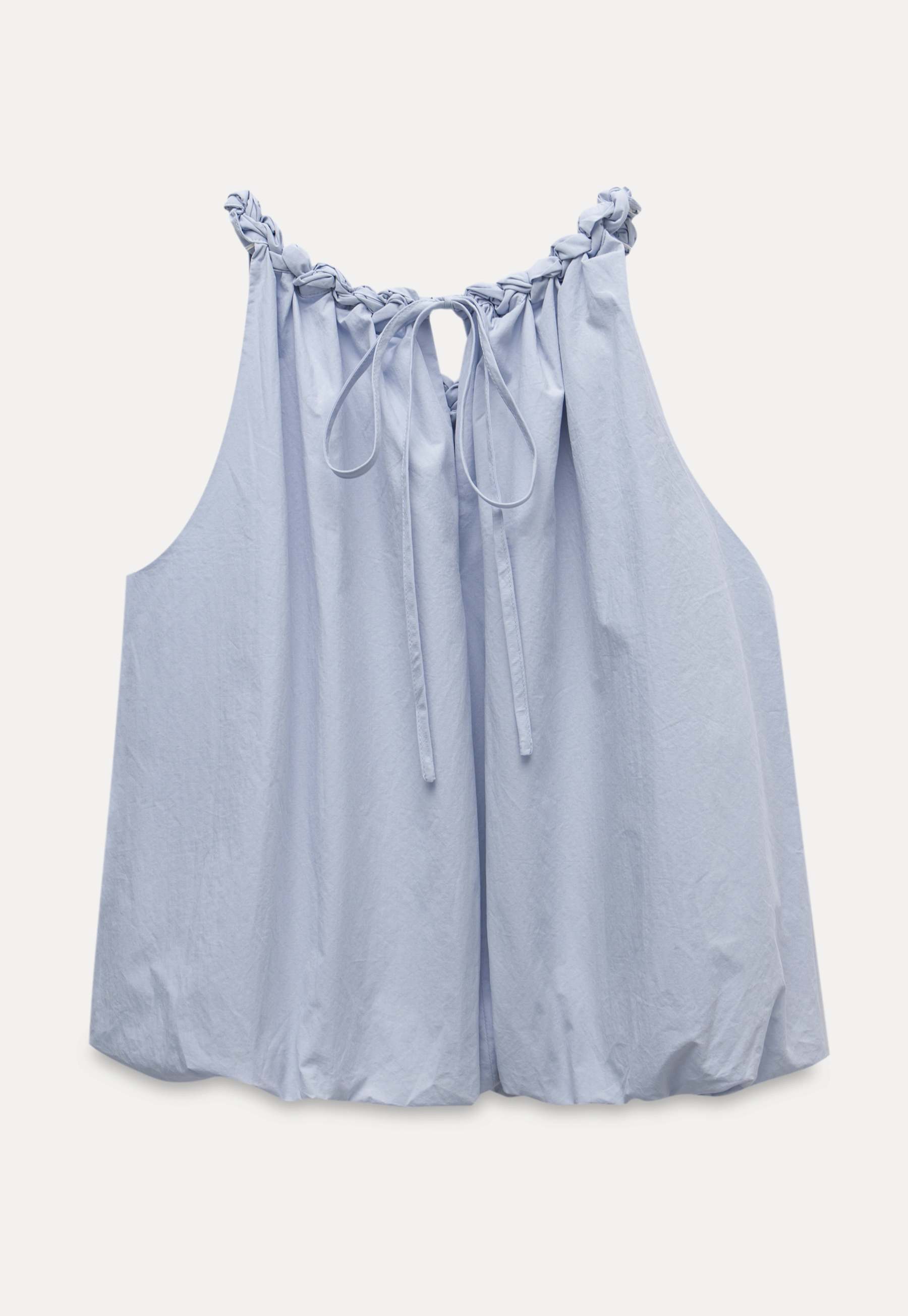 Braided Strap Bubble Top