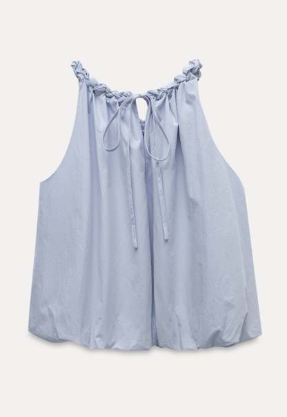 Braided Strap Bubble Top