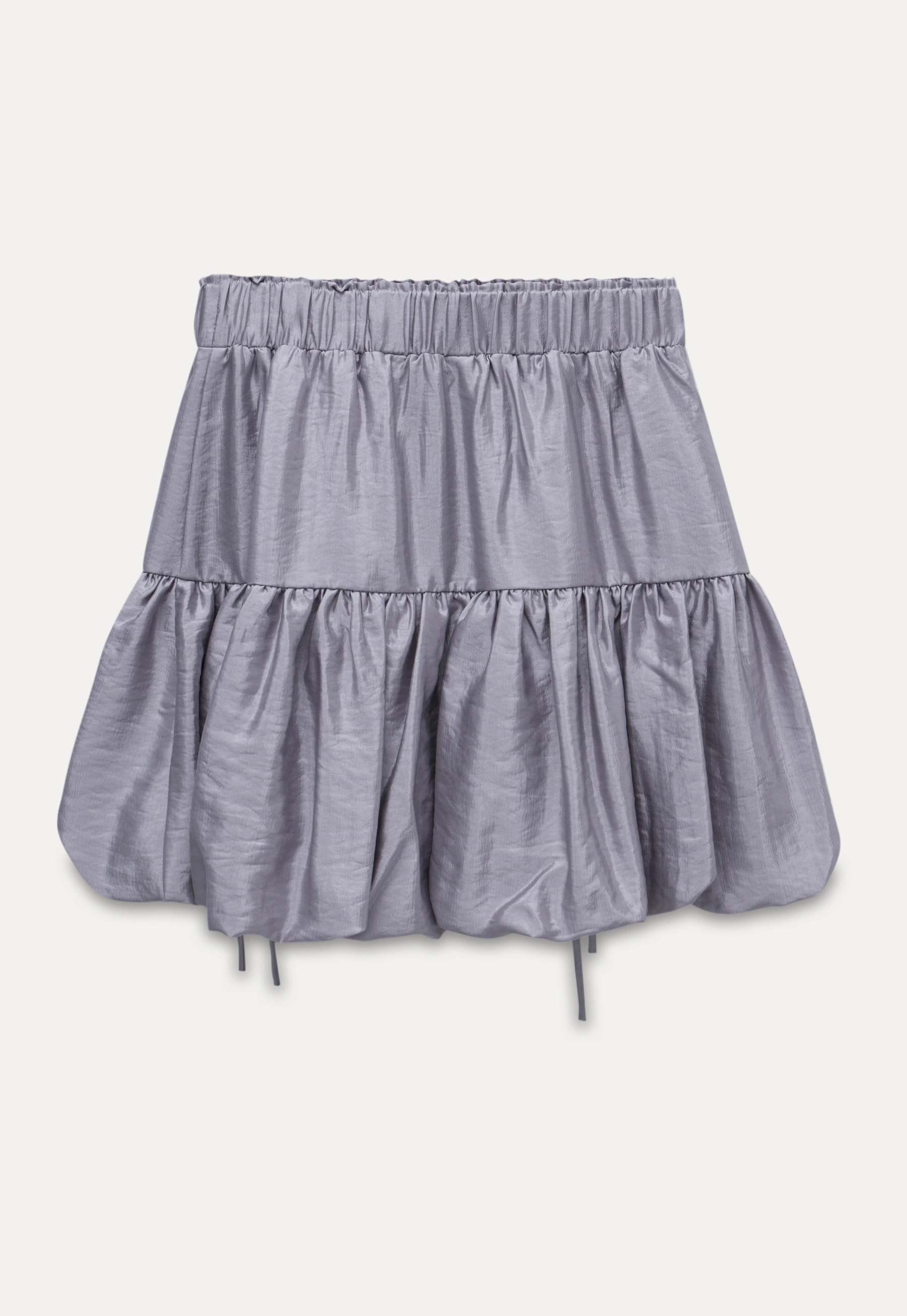 Tiered Bubble Mini Skirt