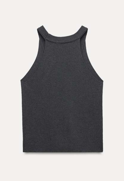Women's Canelé-Inspired Relaxed Knit Button Vest
