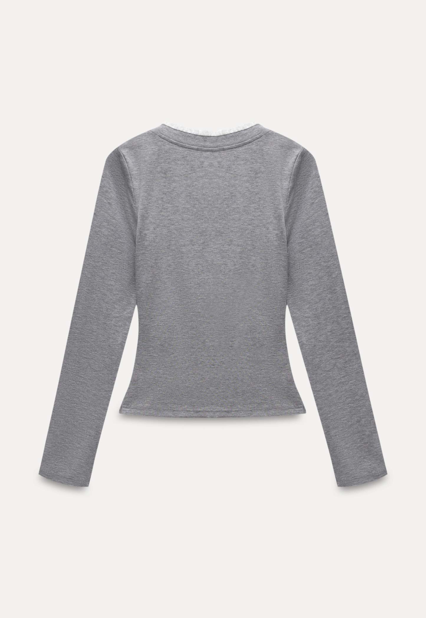 Women's Ruffled V-Neck Long Sleeve T-Shirt