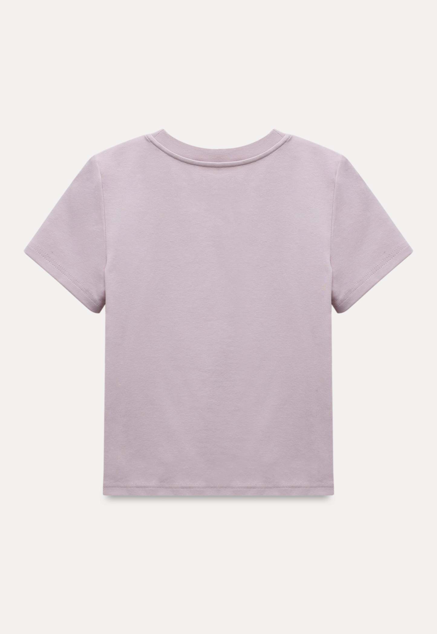 Fitted Crew Neck Short-Sleeve T-Shirt