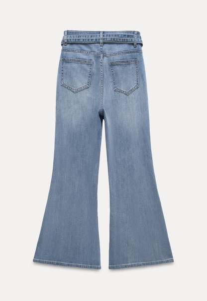 Women’s Flared Jeans with Belt