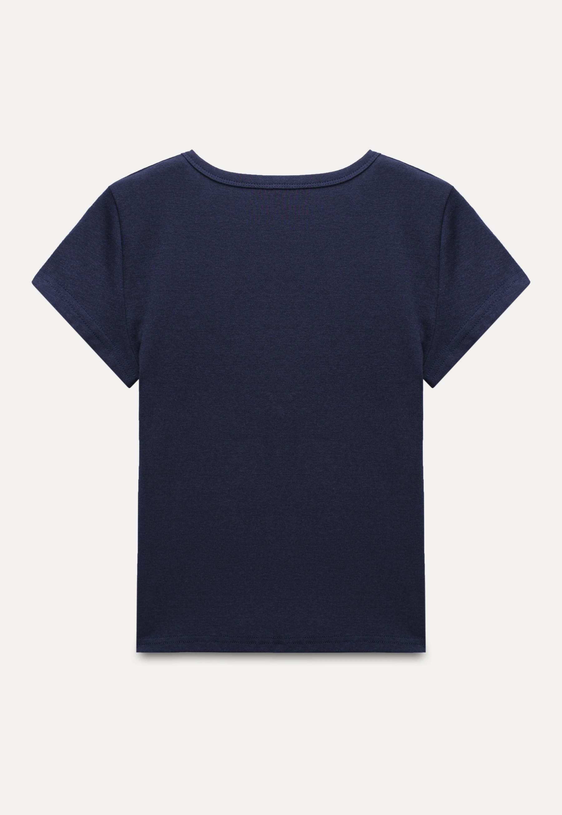 Women's Casual V-Neck Buttoned Short-Sleeve Tee