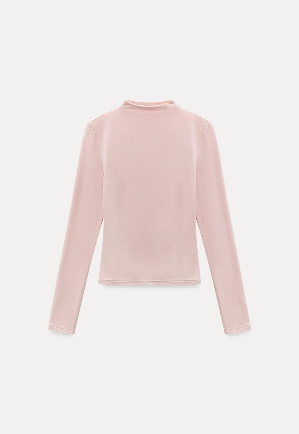 Basic Mock Neck Long Sleeve Top