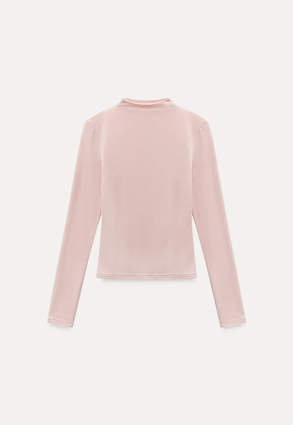 Basic Mock Neck Long Sleeve Top