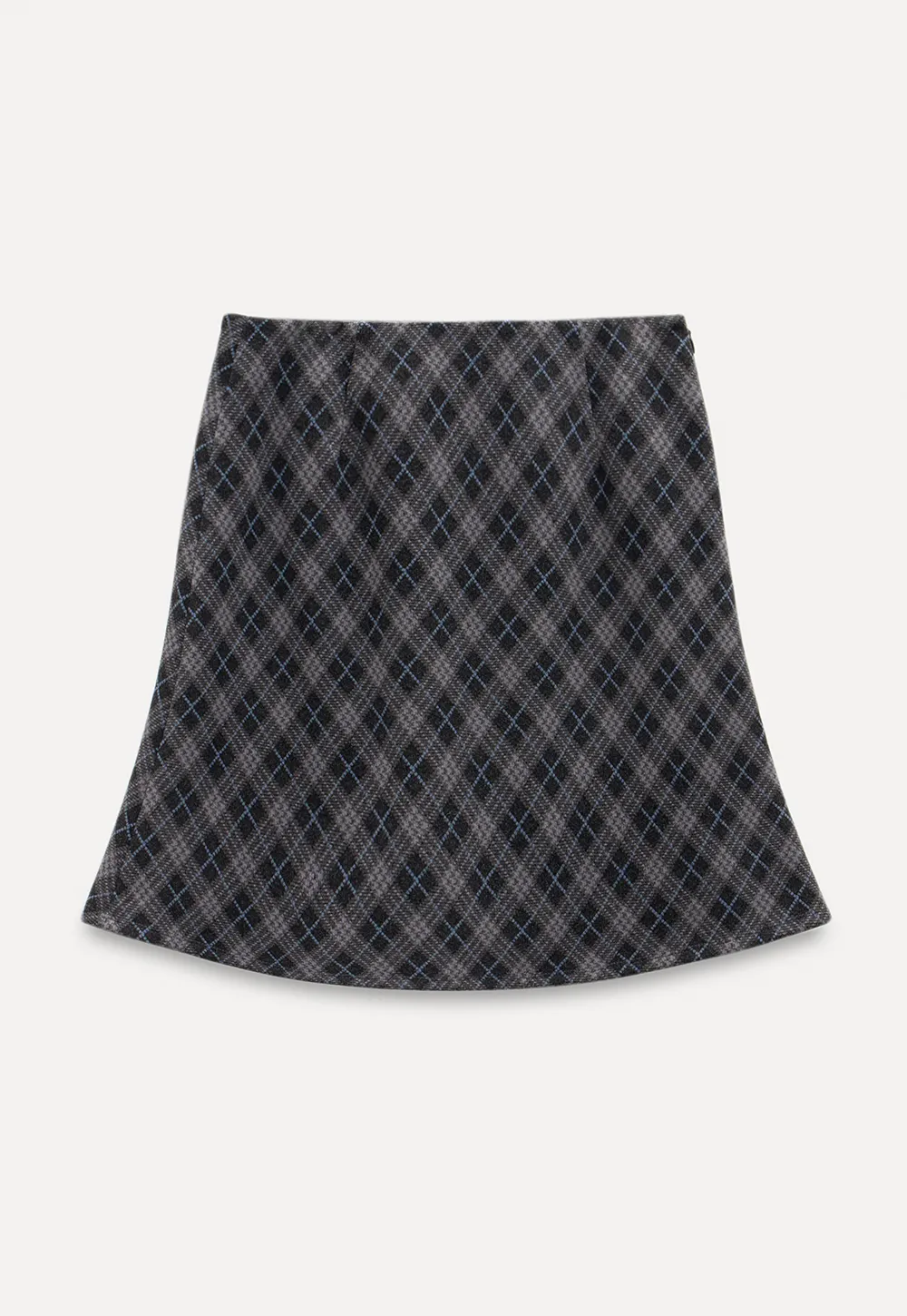Plaid A-Line Mini Skirt