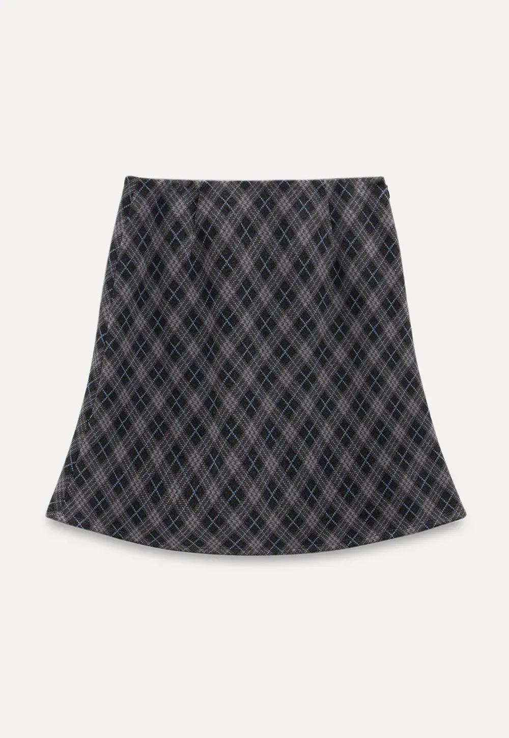 Plaid A-Line Mini Skirt
