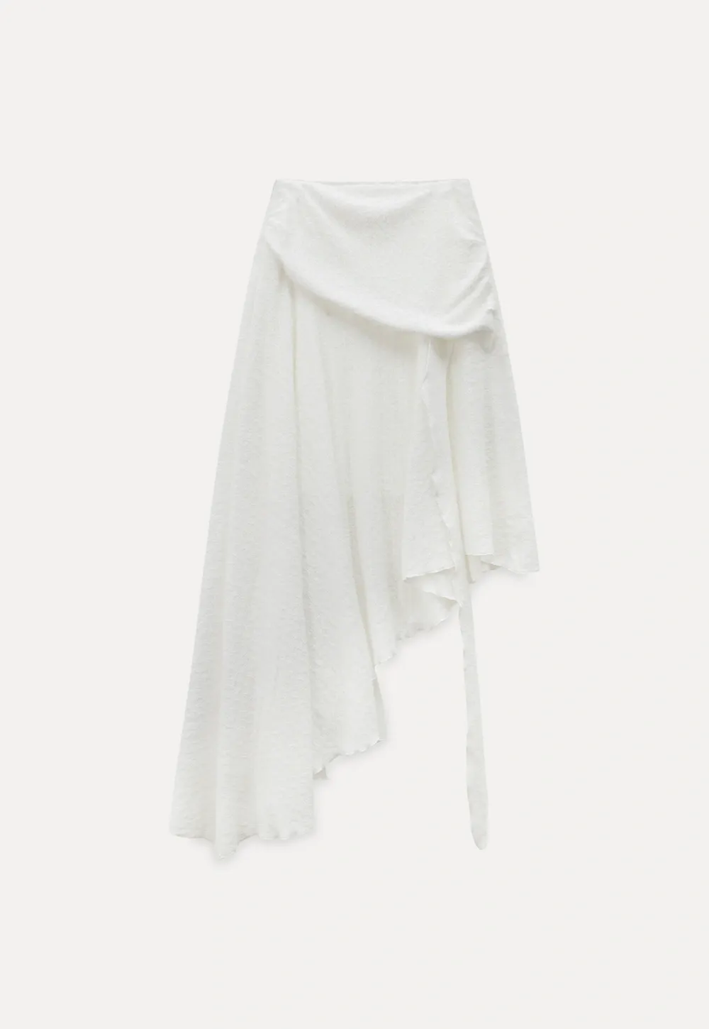 Elegant White Flared Skirt