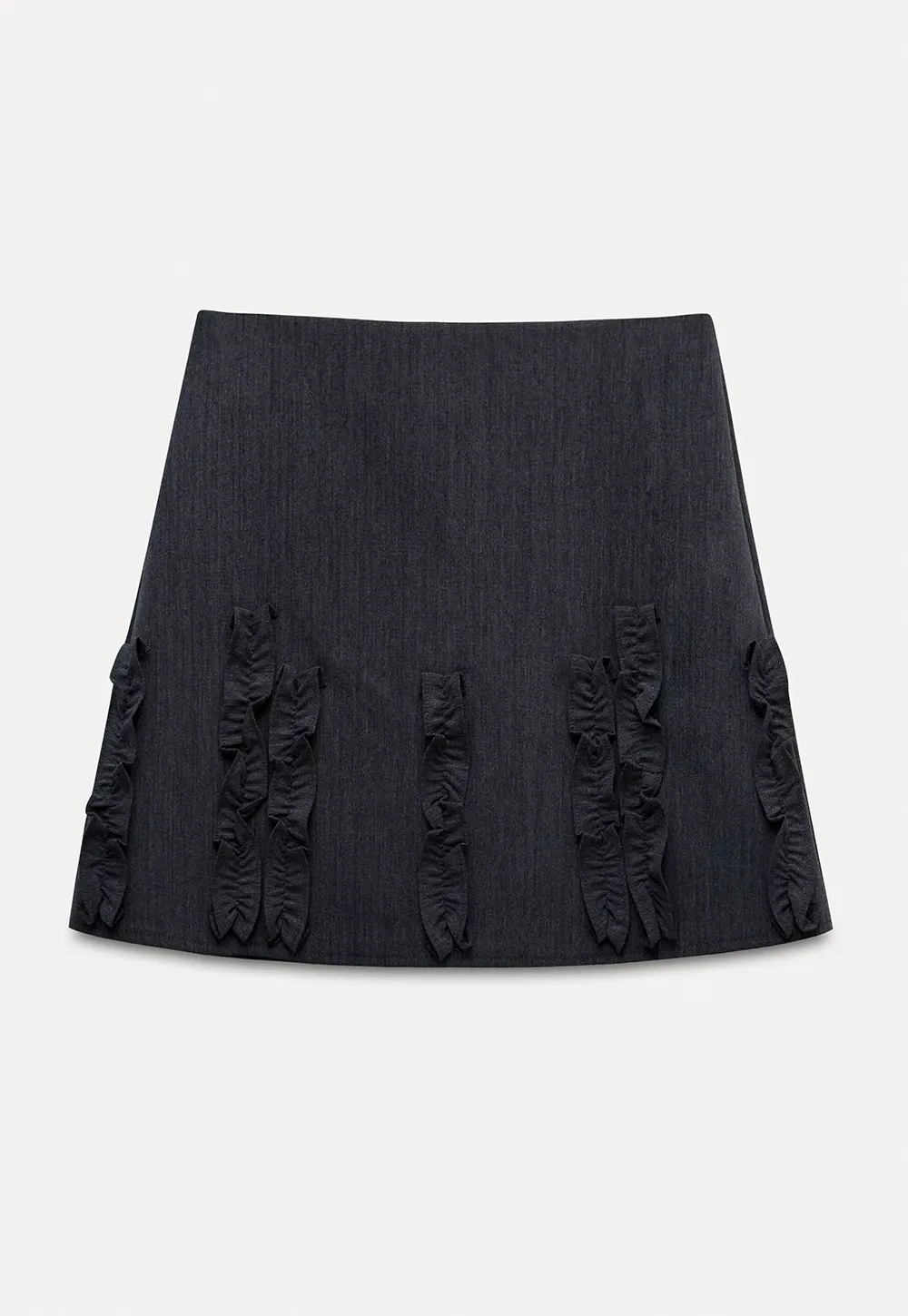 Women’s A-Line Mini Skirt with Ruffle Bow Details