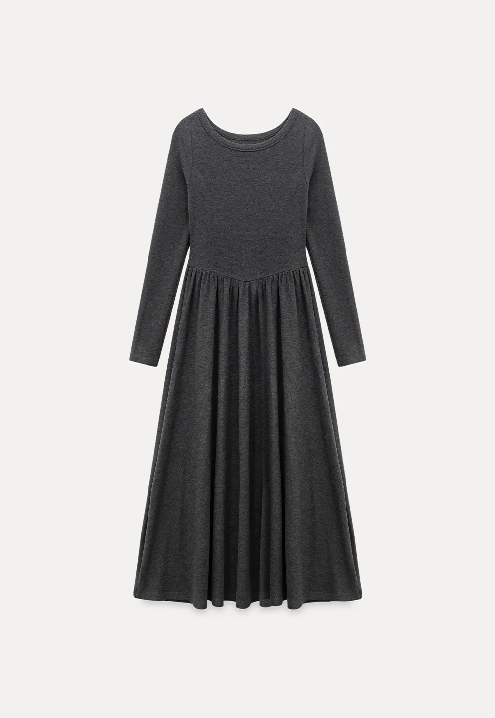 Women Knit Turtleneck Shawl and Long Sleeve Dress
