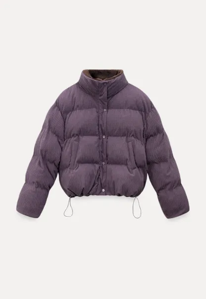 Cozy Corduroy Thick Winter Cotton Coat for Women