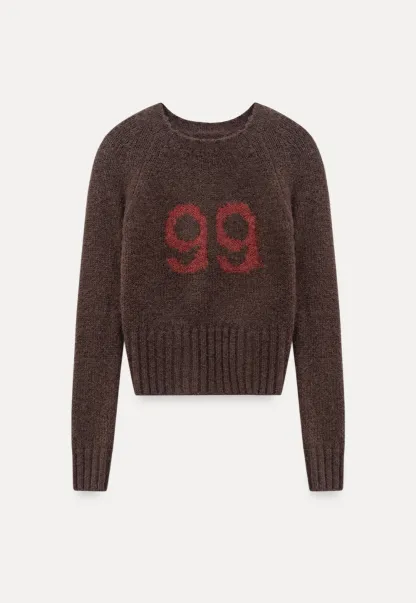 Women Knitted Crew Neck Sweater
