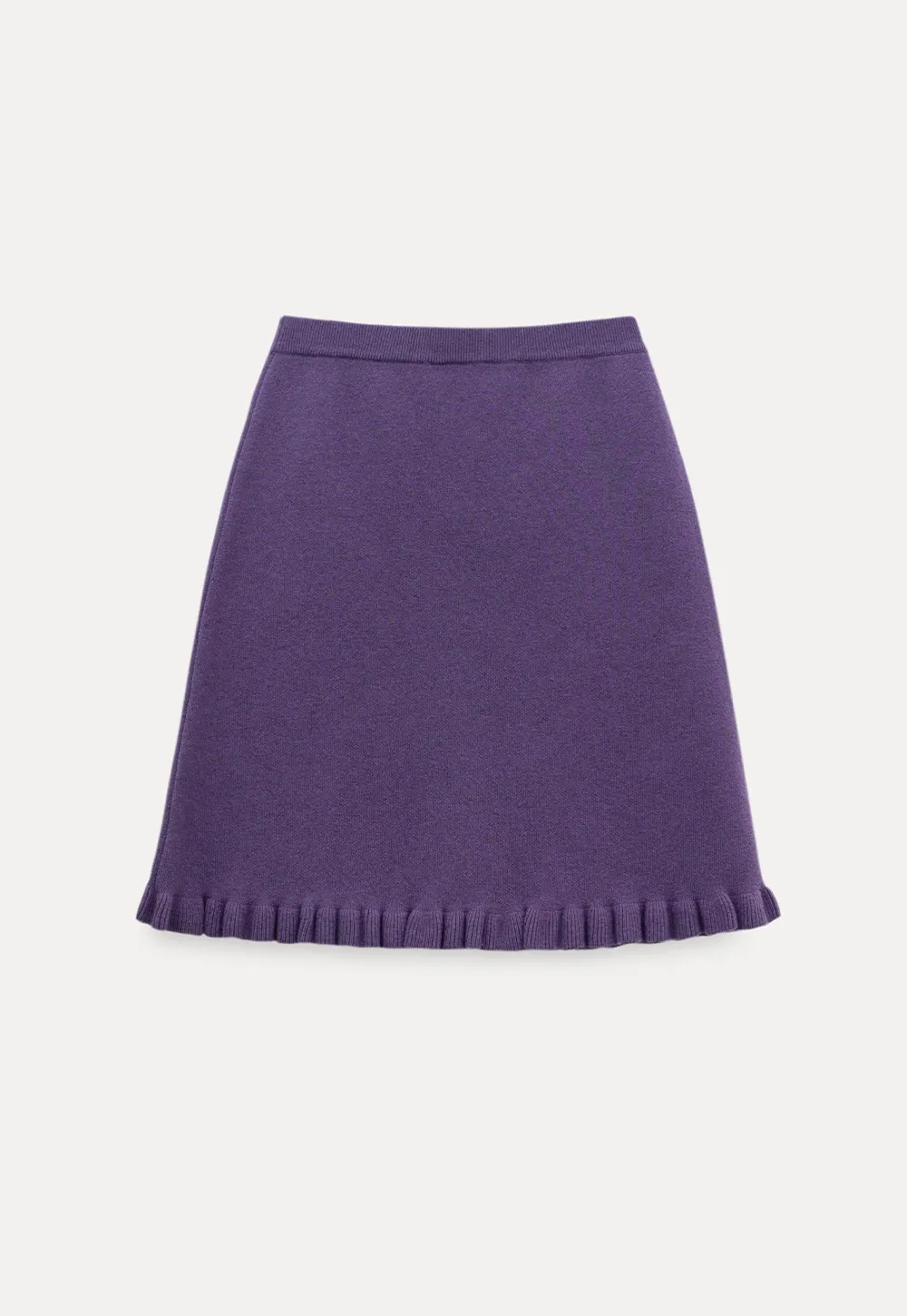 Elegant A-Line Knitted Skirt