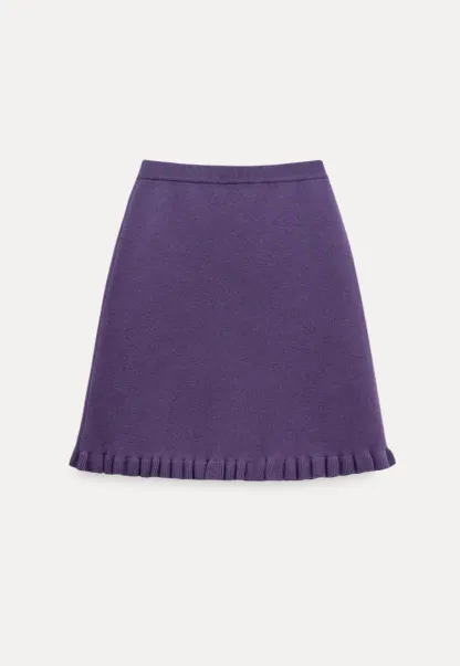 Elegant A-Line Knitted Skirt