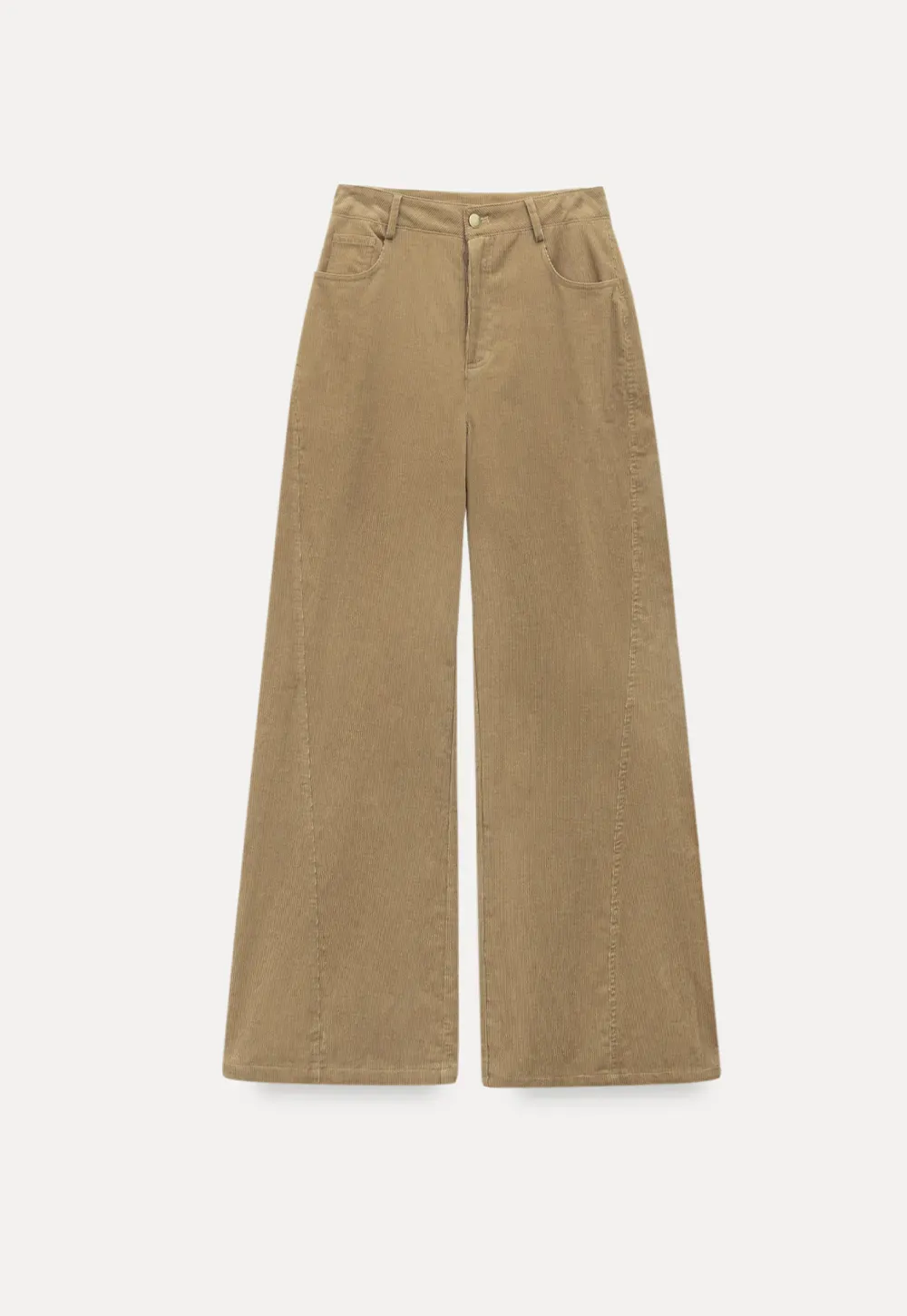 Wide-Leg Corduroy Pants