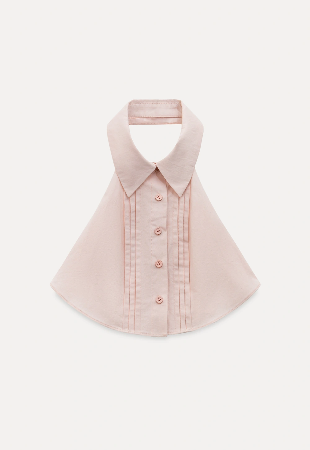 Casual Halter Short Vest with Line-Textured Collar