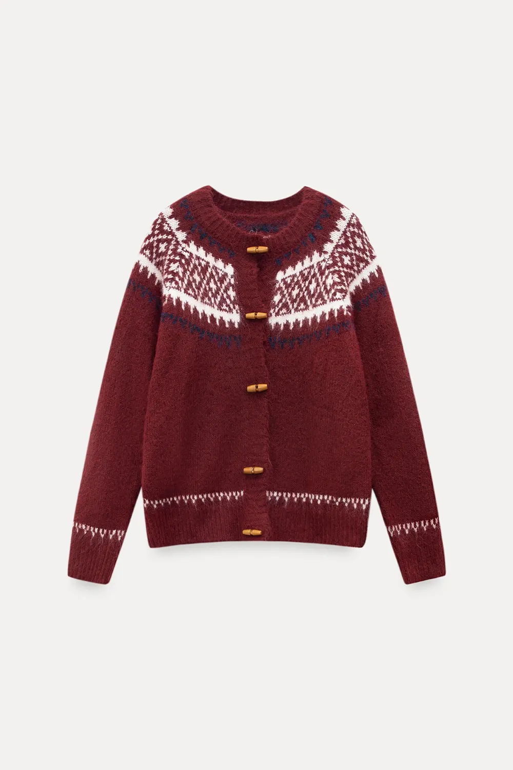 Fair Isle Button-Down Cardigan