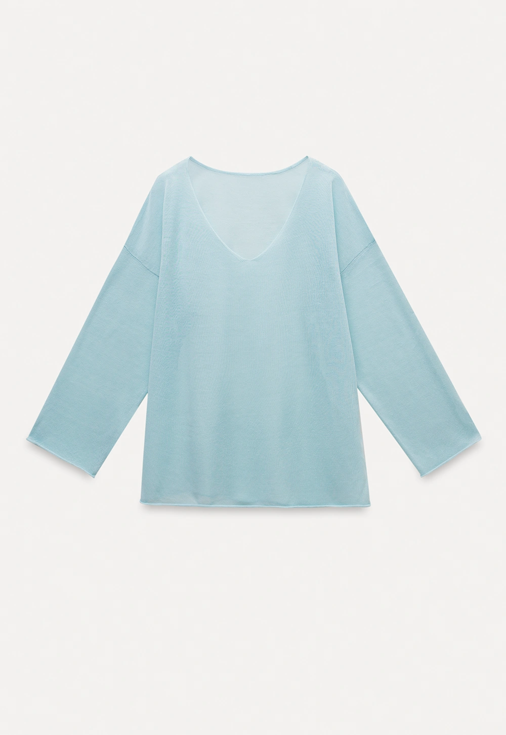 Soft V-Neck Long Sleeve Tee