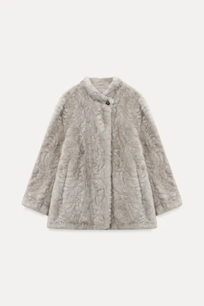 Chic Faux Fur Leather Jacket