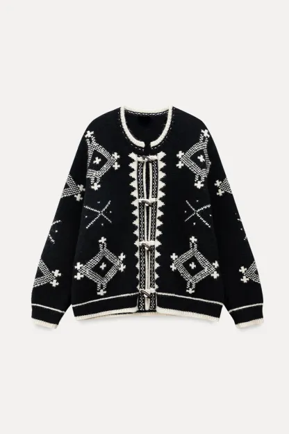 Toggle Button Cardigan Sweater