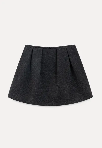 Classic Woolen A-Line Skirt for Women