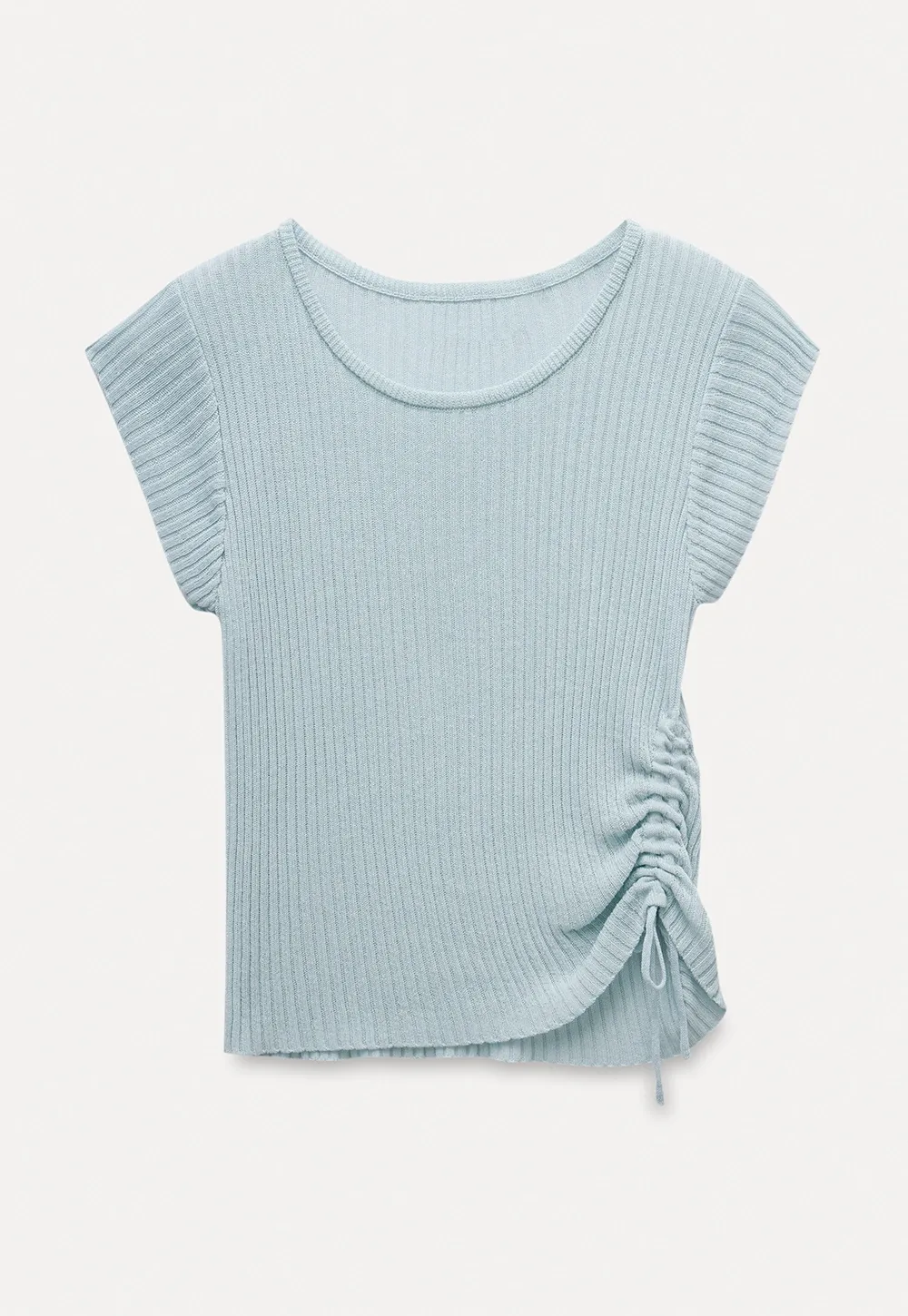 Women's Ribbed Tie-Side Top