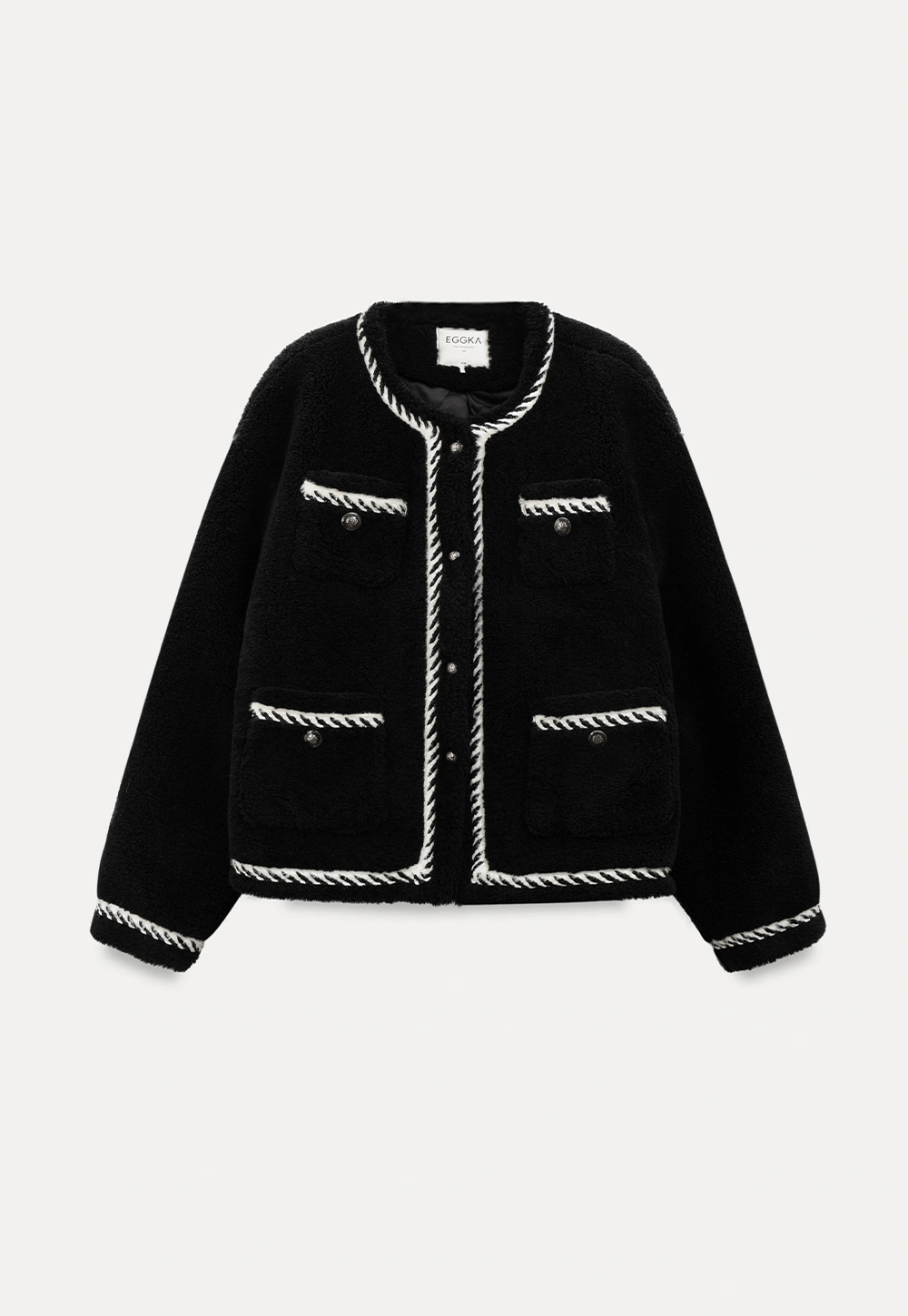 Chanel-Inspired Woven Quilted Short Jacket