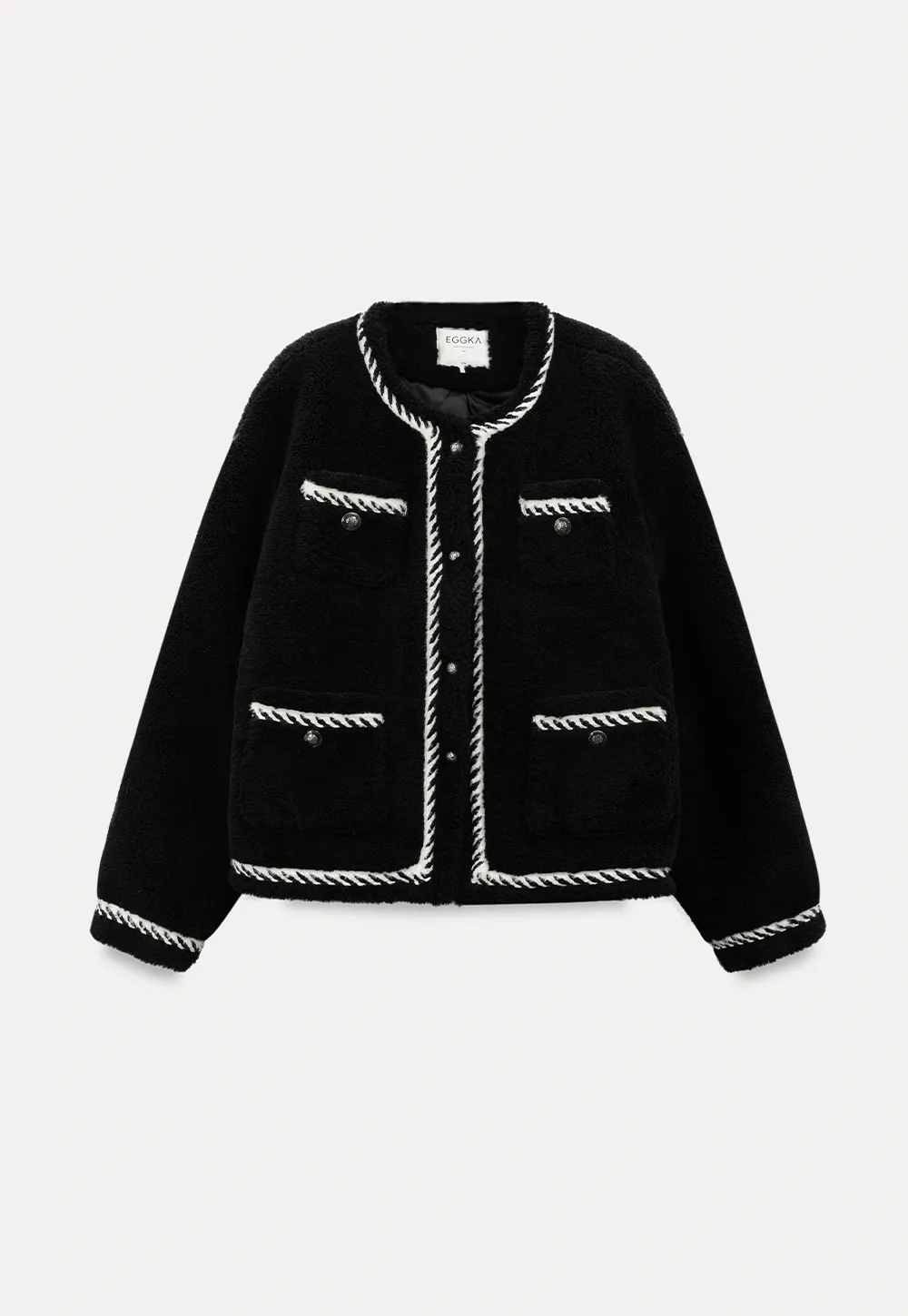 Chanel-Inspired Woven Quilted Short Jacket