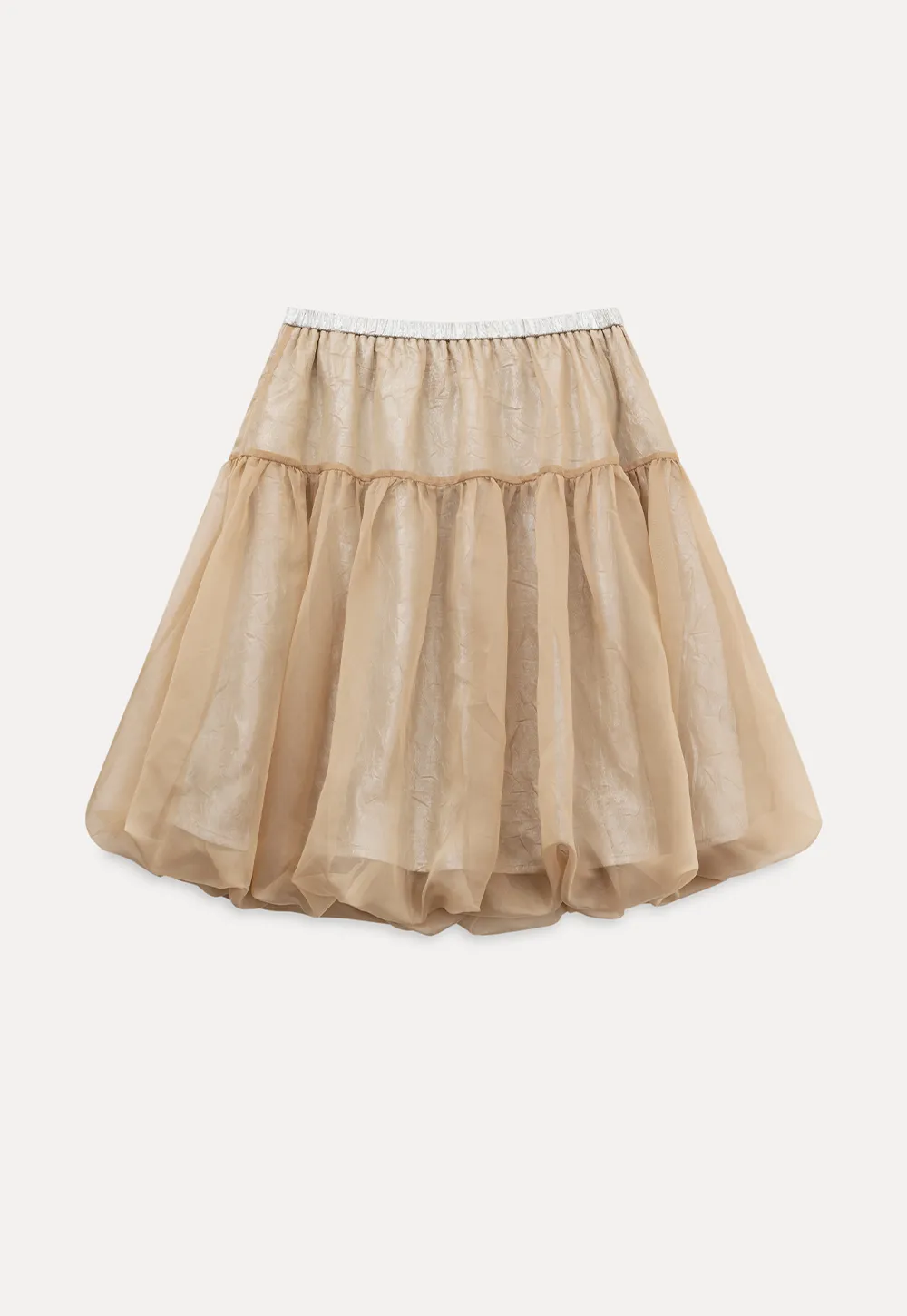 Bubble Hem Organza Skirt