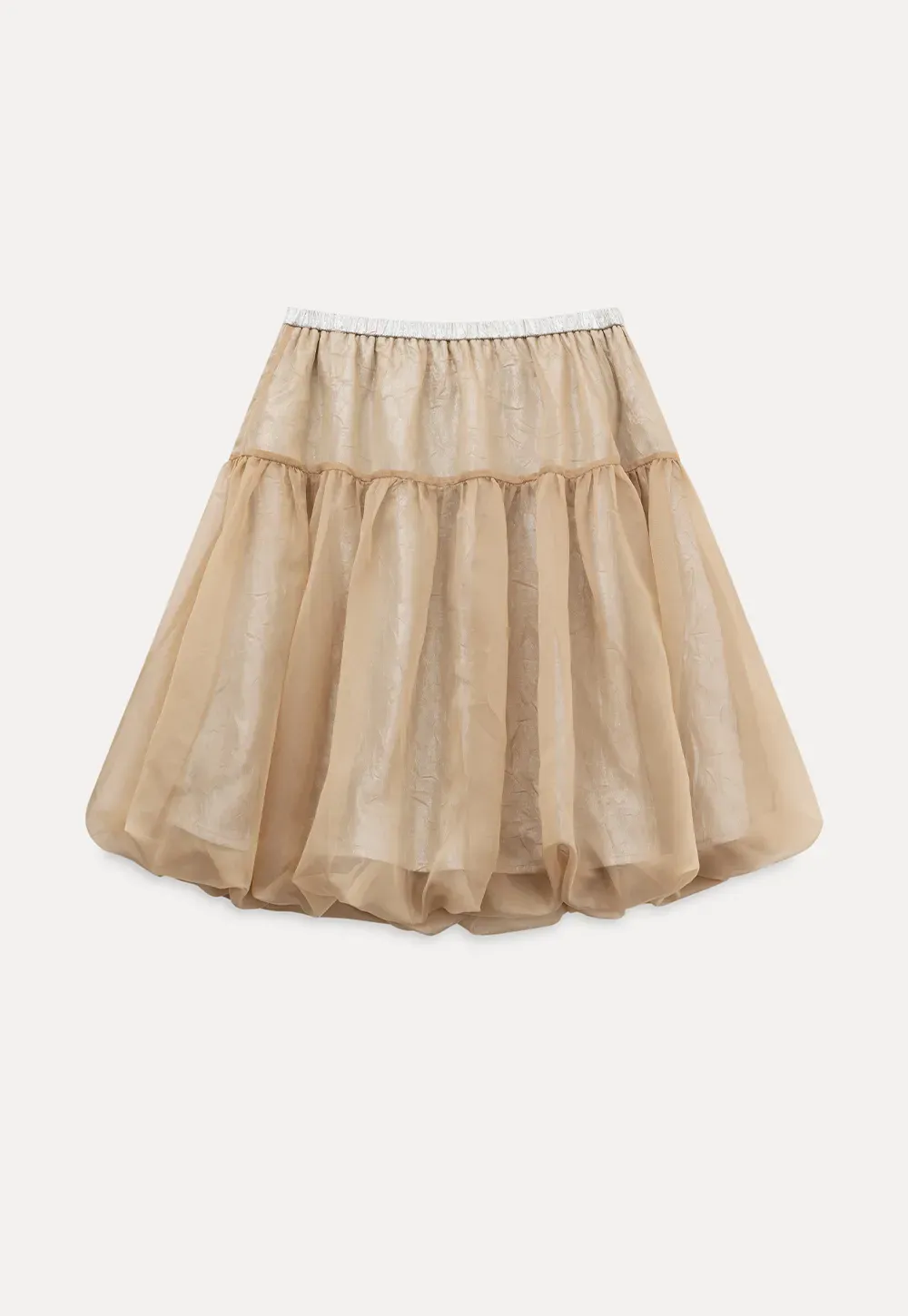 Bubble Hem Organza Skirt