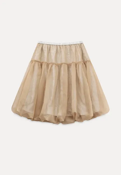 Bubble Hem Organza Skirt