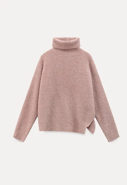 Oversized Turtleneck Knit Sweater