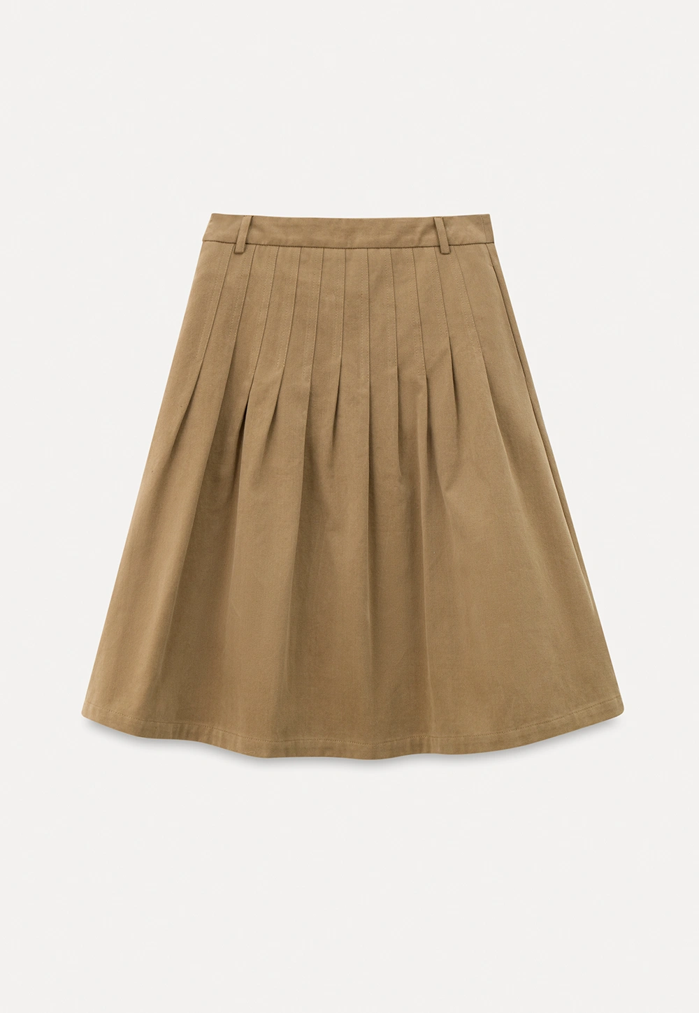 Elegant High-Waisted Pleated Skirt