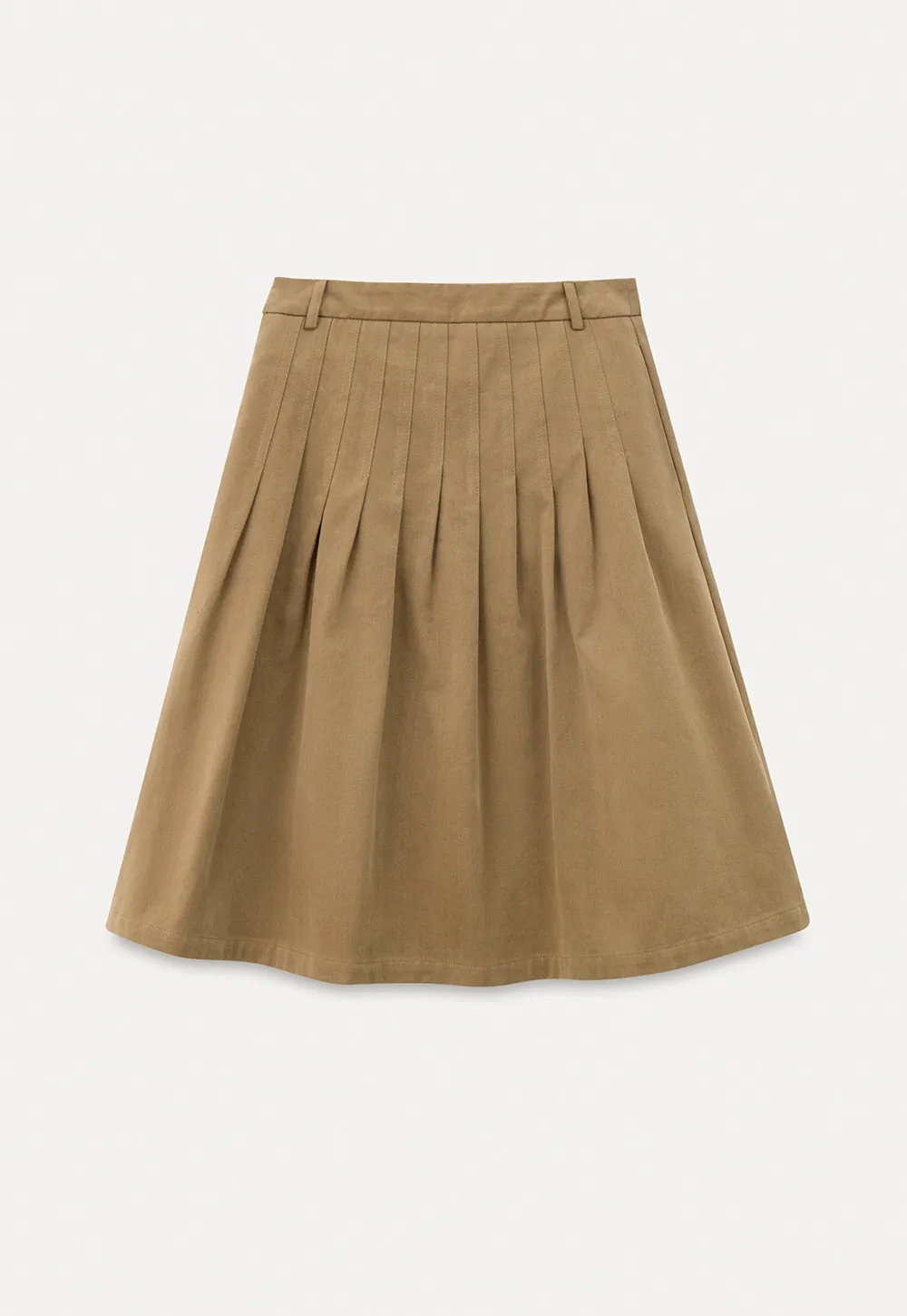 Elegant High-Waisted Pleated Skirt