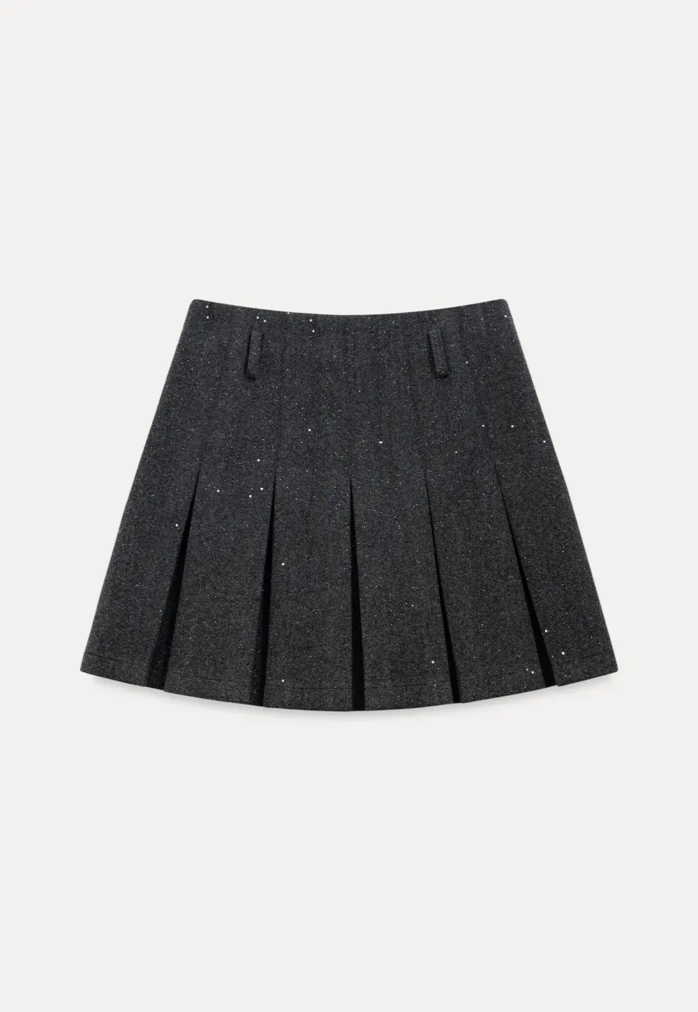 Sparkle Pleated Mini Skirt
