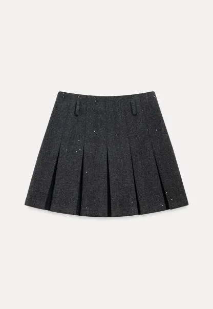 Sparkle Pleated Mini Skirt